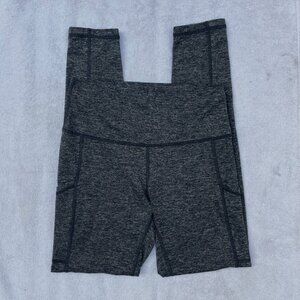 medium aerie soft dark grey heather full length leggings